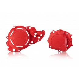 KIT PROTECCIONES TAPA MOTOR BETA 2T 250/300 -18/19/20/21 Rojo