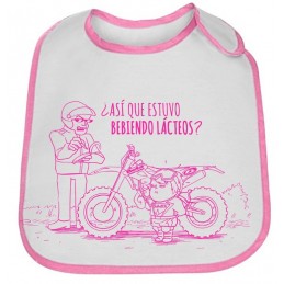 Babero Motero Beta Monocolor Rosa