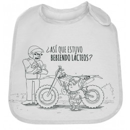 Babero Motero Beta Monocolor Blanco