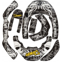 Adhesivos Para LEATT BRACE Blackbird Racing 5075 Gris
