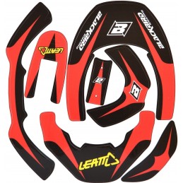 Adhesivos Para LEATT BRACE Blackbird Racing 5075 Rojo