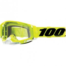 GAFAS GOGGLE 100% RACECRAFT 2 LENTE TRANSPARENTE Amarillo/Negro