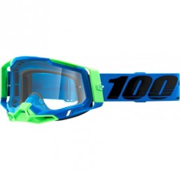 GAFAS GOGGLE 100% RACECRAFT 2 LENTE TRANSPARENTE Azul/Negro