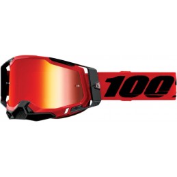 GAFAS GOGGLE 100% RACECRAFT 2 LENTE OPACA Naranja/Negro