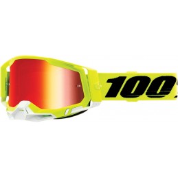 GAFAS GOGGLE 100% RACECRAFT 2 LENTE OPACA Amarillo/Negro