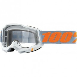 GAFAS GOGGLE 100% ACCURI 2 CON LENTE TRANSPARENTE Gris/Naranja