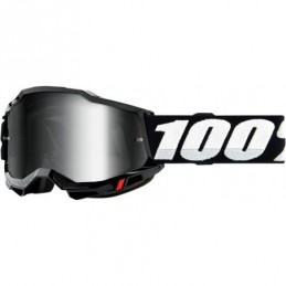 GAFAS GOGGLE 100% ACCURI 2 CON LENTE OPACA Negro/Blanco