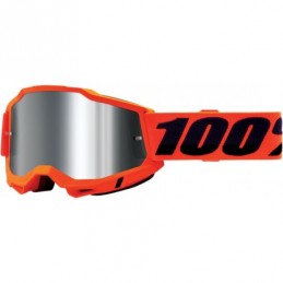 GAFAS GOGGLE 100% ACCURI 2 CON LENTE OPACA Naranja/Negro