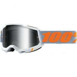 GAFAS GOGGLE 100% ACCURI 2 CON LENTE OPACA Gris/Naranja