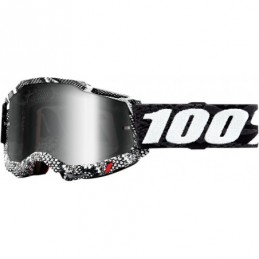 GAFAS GOGGLE 100% ACCURI 2 CON LENTE OPACA Negro/Blanco/Gris