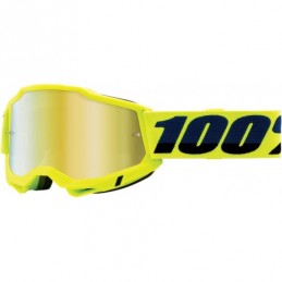 GAFAS GOGGLE 100% ACCURI 2 CON LENTE OPACA Amarillo/Negro