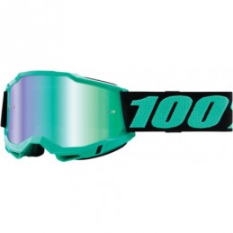 GAFAS GOGGLE 100% ACCURI 2 CON LENTE OPACA Negro/Turquesa