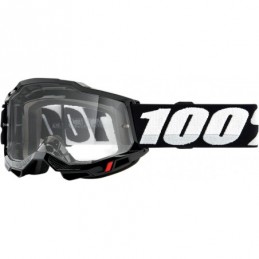 GAFAS GOGGLE 100% ACCURI 2 CON LENTE OPACA Blanco/Negro