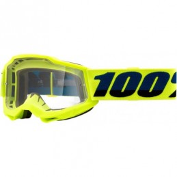 GAFAS GOGGLE 100% ACCURI 2 JOVEN LENTE TRANSPARENTE Amarillo/Negro