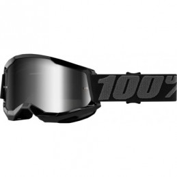 GAFAS GOGGLE 100% STRATA 2 CON LENTE OPACA Negro/Gris