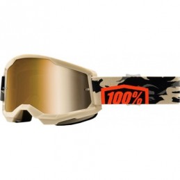 GAFAS GOGGLE 100% STRATA 2 CON LENTE OPACA Beige/Negro