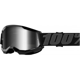 GAFAS GOGGLE 100% STRATA 2 JOVEN CON LENTE OPACA Negro/Gris
