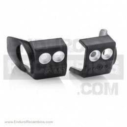 TAPA HORQUILLA - FORK SHOE COVER SHERCO Negro