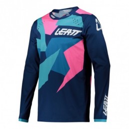 Camiseta Leatt Moto 4.5 Lite S / Azul/Rosa
