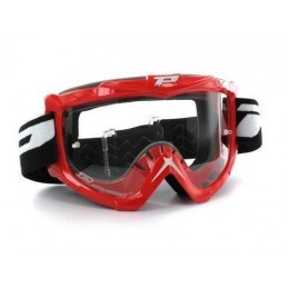 GAFAS PRO GRIP CRISTAL TRANSPARENTE Rojo
