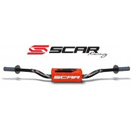 Manillar SCAR O² RC Ø28,6mm aluminio sin barra Negro/Naranja