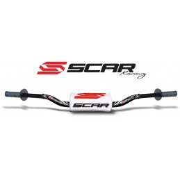 Manillar SCAR O² RC Ø28,6mm aluminio sin barra Negro/Blanco