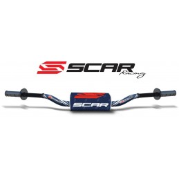 Manillar SCAR O² RC Ø28,6mm aluminio sin barra Azul/Azul