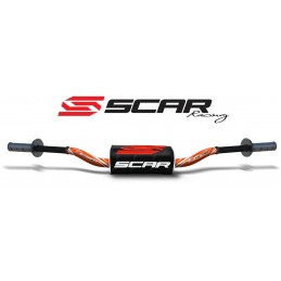 Manillar SCAR O² RC Ø28,6mm aluminio sin barra Naranja/Negro