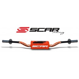 Manillar SCAR O² RC Ø28,6mm aluminio sin barra Naranja/Naranja
