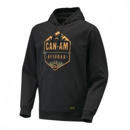 SUDADERA LOGO CAN-AM OFF ROAD CON CAPUCHA - 2022 S / Negro