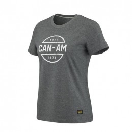 CAMISETA MUJER LOGO CAN-AM 1973 - 2022 XS / Gris Oscuro