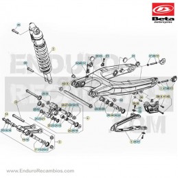 TORNILLO M 6X45 RS CH 8 RR 125/200 2T - 1150535000