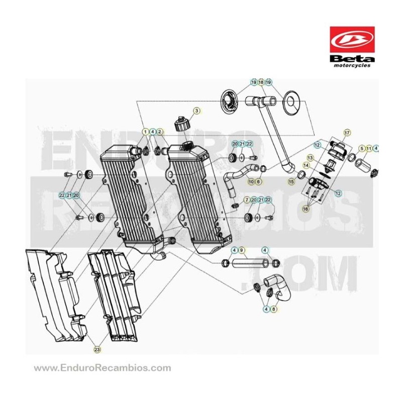 RADIADOR RR 2T - 040390190000 -040.39.023.82.00 - 040390318000
