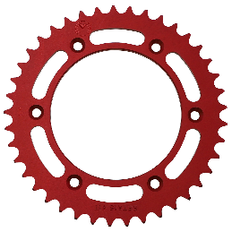 CORONA DE ALUMINIO NEGRO - ROJO Rojo / 42