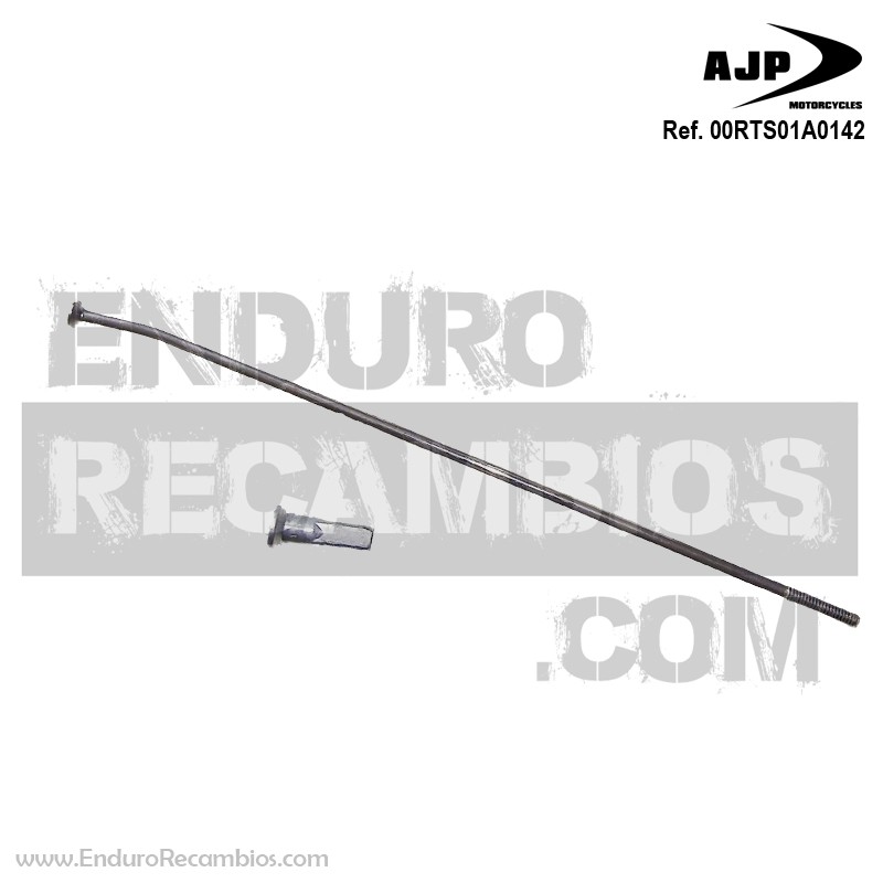 Radio de la rueda trasera l.e. exteriores (inox 194x4) para AJP 00RTS01A0142