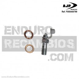Kit tornillos racord con arandelas+purga+tapa (M10x1)...