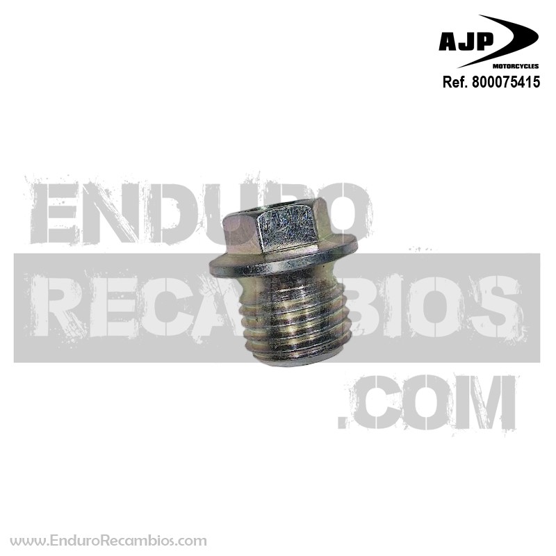 Tapón de drenaje de aceite del cigüeñal (M14x1.25) para AJP 800075415