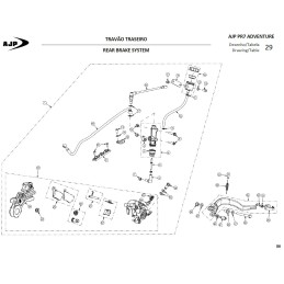 Muelle del pedal de freno para AJP 00TRS07A0098