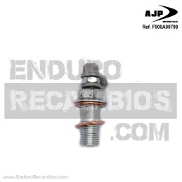 Kit tornillos racord con arandelas+purga+tapa (M10x1) para AJP F000A00799