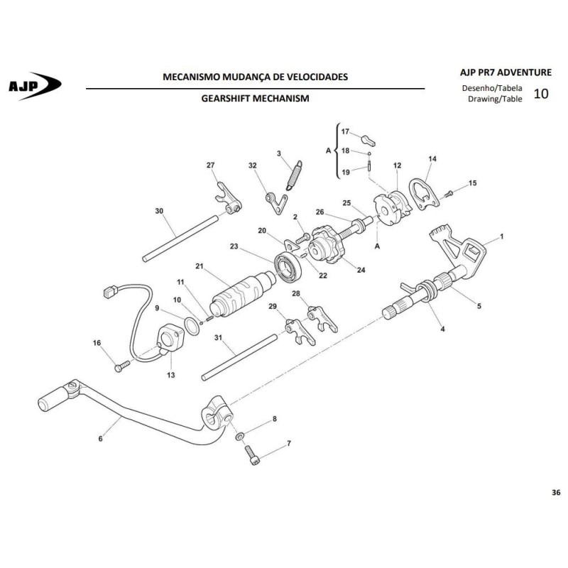 Tornillo (te M6x22) para AJP 60ND07336