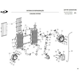 Abrazadera del tubo de by-pass (sx 9 – 14 /5ZYW2B) para AJP 00MTS01A0216