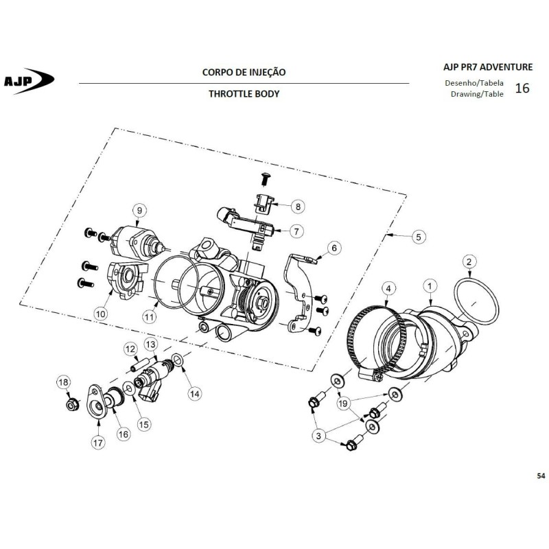 Placa del sensor de mapa/mat para AJP 00MTS01A0204