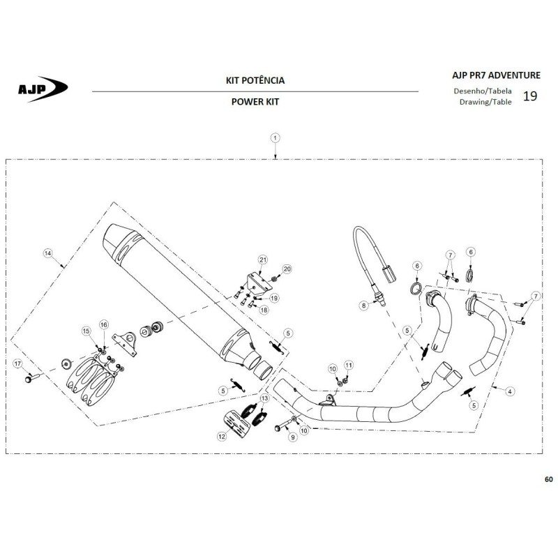 Tuerca con brida (din 6923 M6) para AJP PC6923006000