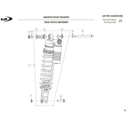 Tuerca (din 985 M10) para AJP PC0985010000