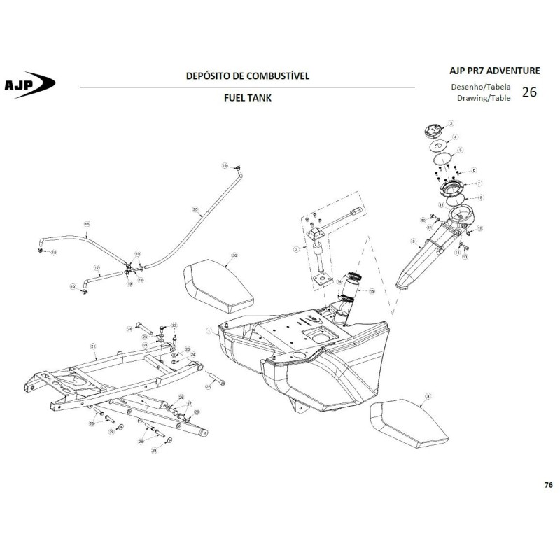 Arandela (10 mm) para AJP AN127B010000