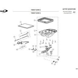 Tuerca con brida (din 6923 M6) para AJP PC6923006000