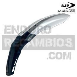 Guardabarros delantero largo blanco PR7 para AJP 00PLS01A0130