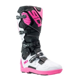 BOTAS SIDI CROSSFIRE 3 SRS 42 / Negro/Blanco/Rosa