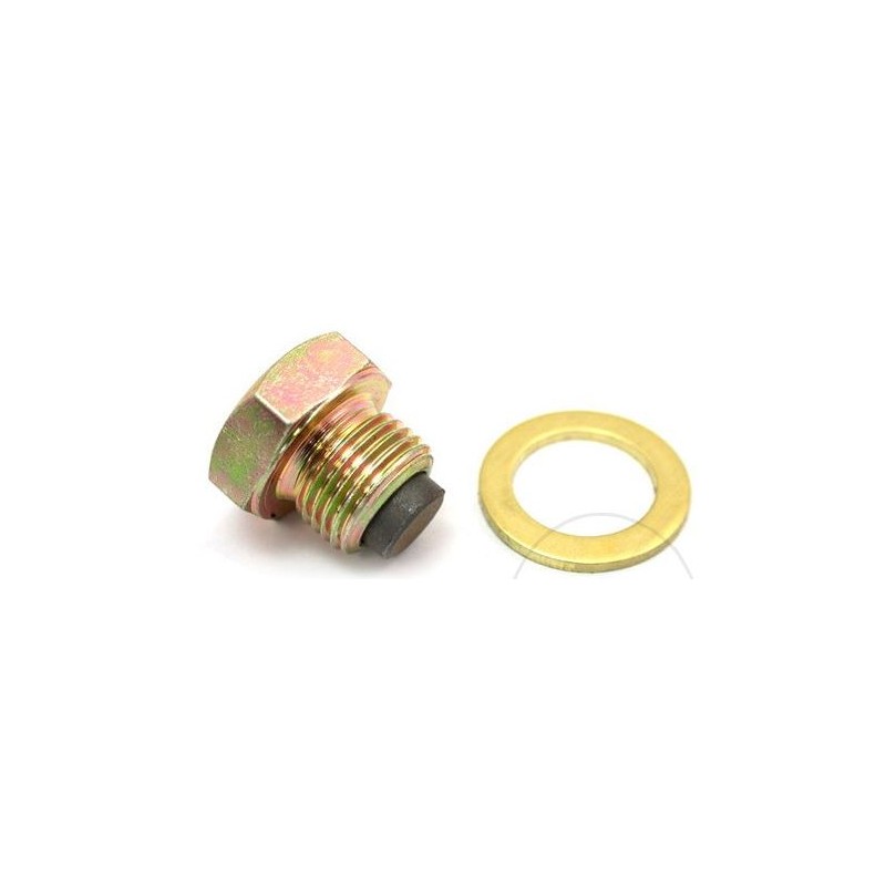 Tornillo magnético de drenaje de aceite M14 x 1.25 mm con anillo de sellado