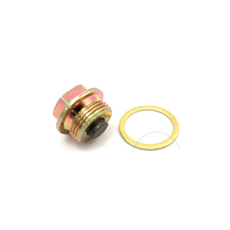 Tornillo magnético de drenaje de aceite M22 x 1.5 mm con anillo de sellado